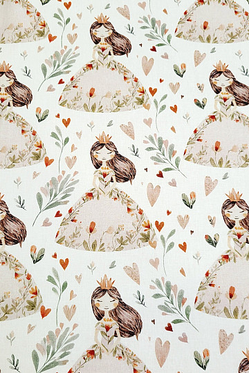 Baumwollstoff TRAUMHAFTE PRINZESSIN