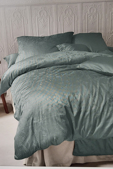 Luxuriöser Baumwolldamast RIO GREEN