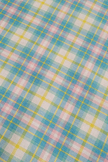 Dekorativer Stoff DEMER GRÜN ROSA