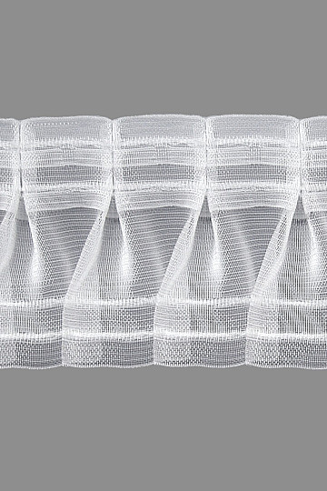 Zickzack-Gardinenraffband 8 cm, 1:2