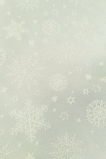 Dekorativer, einfarbiger Stoff FLAKES MIX CREME