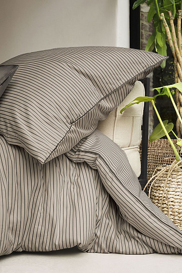 IRISETTE Luxus-Baumwollsatin TOKIO 8607-80 Beige Grau