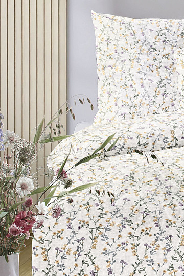 IRISETTE Luxus-Crêpe EASY 8665-40 Gelbe Blüten