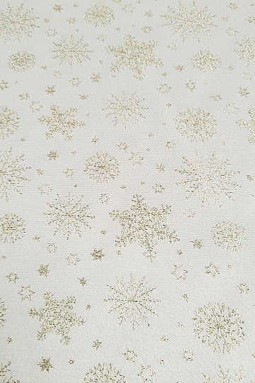 Dekorativer Teflonstoff FLAKES COPO LUREX gold