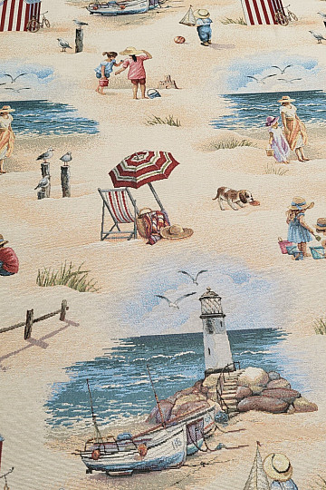 Wandteppichstoff KINDER AM STRAND