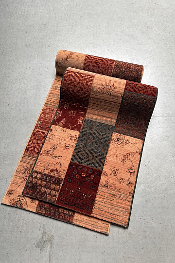 Luxuriöser Wollläufer ROYAL PATCHWORK Creme