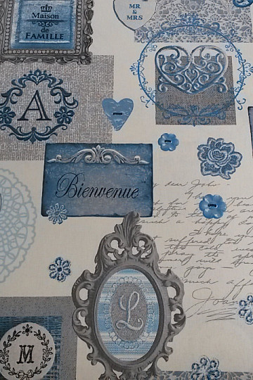 Dekorationsstoff NOSTALGIA blau