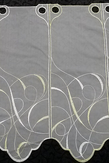 Gardine ORNAMENT grün