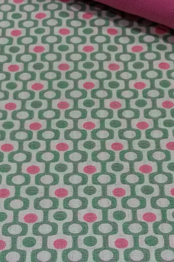 Dekorationsstoff PEIXO MENTHE/CORAL