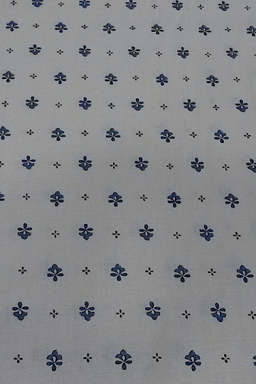 Baumwollstoff VOLKS blau