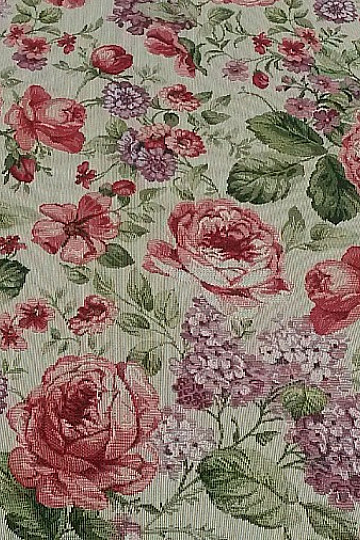 Gobelin-Tischdecke und Schal VIOLETA
