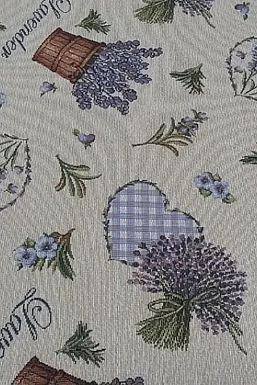 Gobelin Tischdecke, Lavendel Schal 1