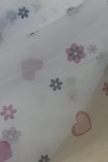 Gardine Voile HERZ II