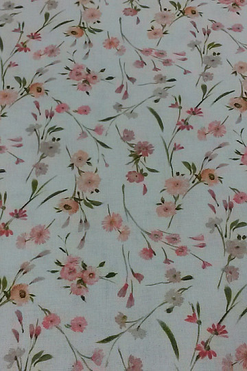 Baumwollstoff JARDINS C Pink