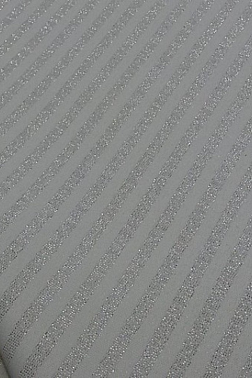 Weihnachtstischdecken und Schals Stripes silber natur