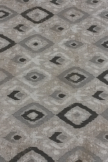 Dekorationsstoff TULUM ROMBO schwarzgrau