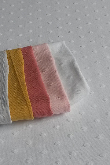 Baumwolljersey RELIEF weiß
