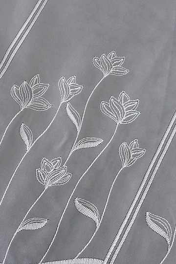 Bestickte Gardine für Vitrage BLUMEN