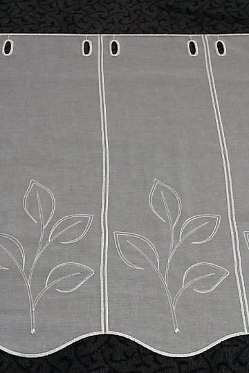 Bestickte Gardine für Vitrage 11650