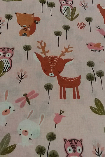 Baumwollstoff RICKE rose