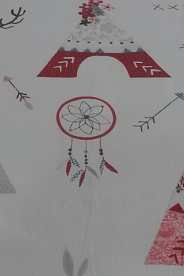 Dekorationsstoff TEPEE rot