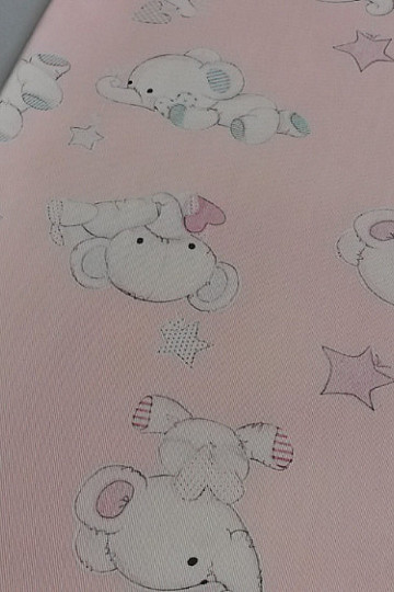 Dekorationsstoff ELEFANTEN rose