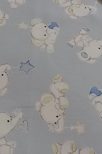 Dekorationsstoff ELEFANTEN blau