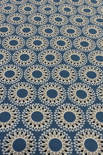 Baumwollstoff MALAWA blau