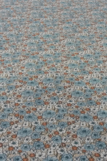 Baumwollstof KALMIA blau