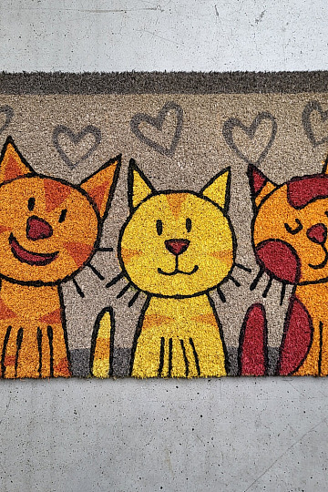 Fußmatte FARBIGE KATZEN