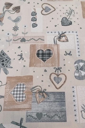 Dekostoff TM PATCHWORK beige