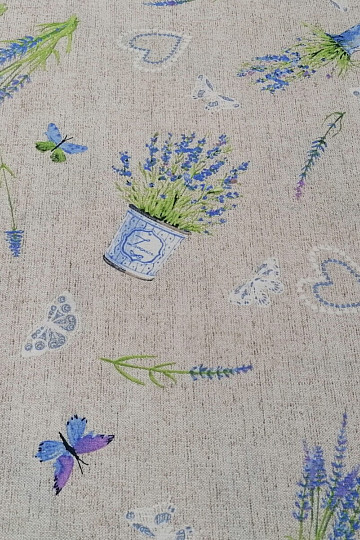 Dekorationsstoff LAVENDEL blau