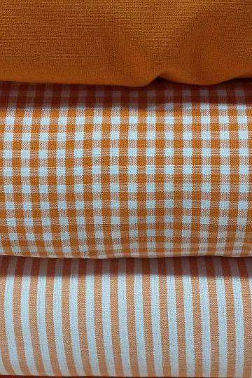 Dekorationsstoff Streifen orange 5 mm
