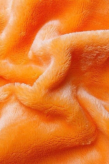 Bettlaken aus Mikroflanell SLEEP WELL orange