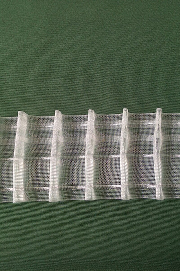 Ausgestelltes Gardinenband 8 cm, 1:2