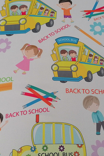 Dekorationsstoff  10027-03 BACK TO SCHOOL