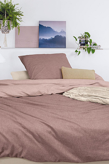 Luxuriöse Flanellbettwäsche IRISETTE Koala 60 Altrosa