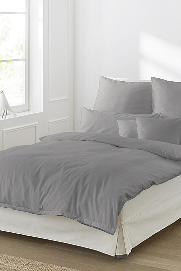 IRISETTE luxuriöser Baumwollsatin Paris Graphit