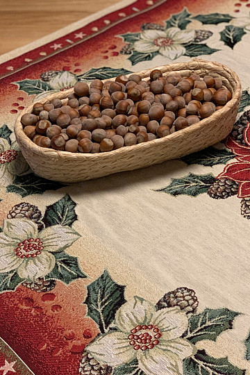Gobelin-Tischdecke Weihnachtsrose DIBAR