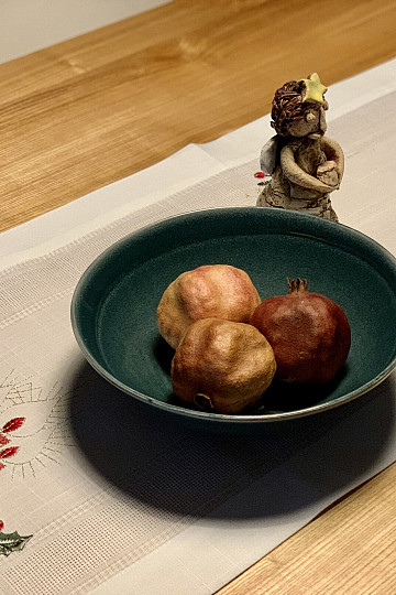 Gestickte Weihnachtstischdecken und Läufer KERZEN