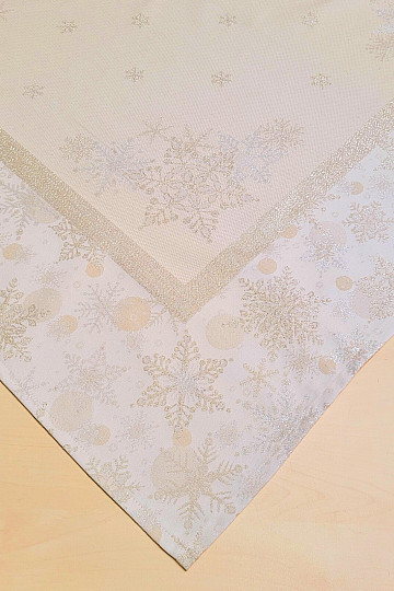 Weihnachtstischdecken und Schals SILBER WEIHNACHTEN Silber NATURAL