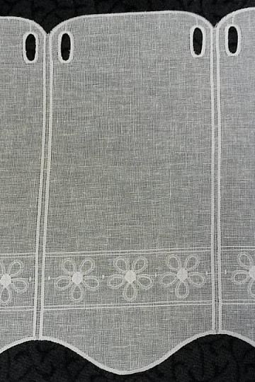 Gardine für Vitrage Blumen 11383 cremig