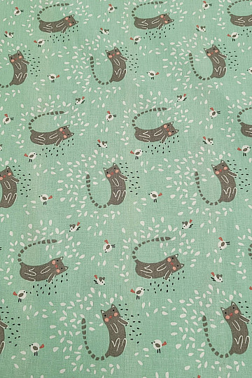Baumwollstoff JUCKENDE KATZE