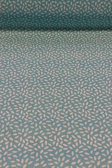 Baumwollstoff STILI turquoise türkis