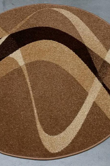Runder Teppich BRAUN BEIGE
