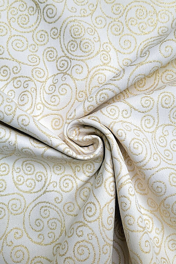 Dekorativer Jacquardstoff FLASH Ornament Gold