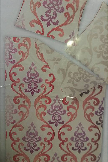 Satin-Bettwäsche SOL-K 8716-60 Ornament rot