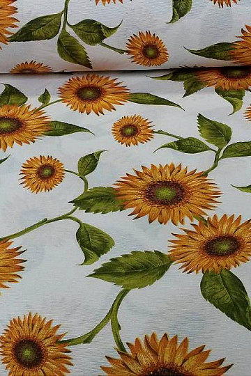 Dekorationsstoff mit Sonnenblume