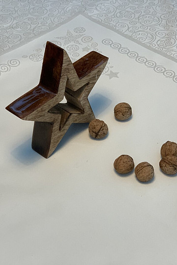 Weihnachtstischdecken ORNAMENT natur