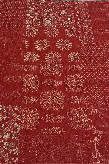 Luxus-Wollteppich DJOBIE PATCH rot
